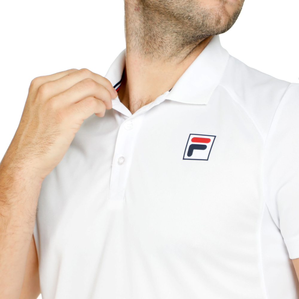 Мужское теннисное поло Fila Arnaud Polo Men - White, Multicoloured