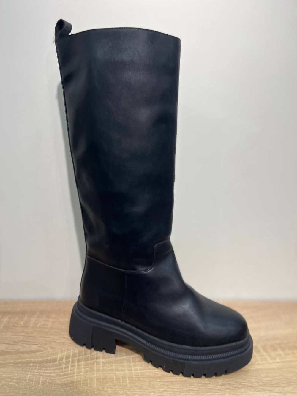 Сапоги из эко кожи/ Натуральный мех