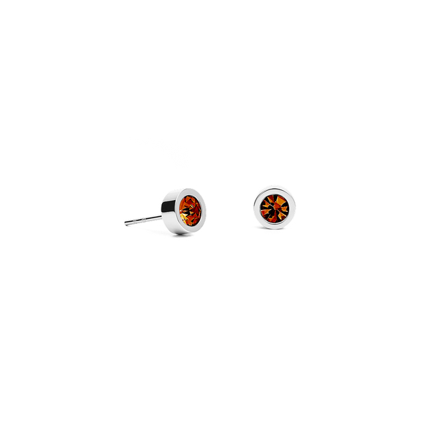 Серьги пусеты Fiore Luna Garnet 5х2,5 мм SWE125 GA S