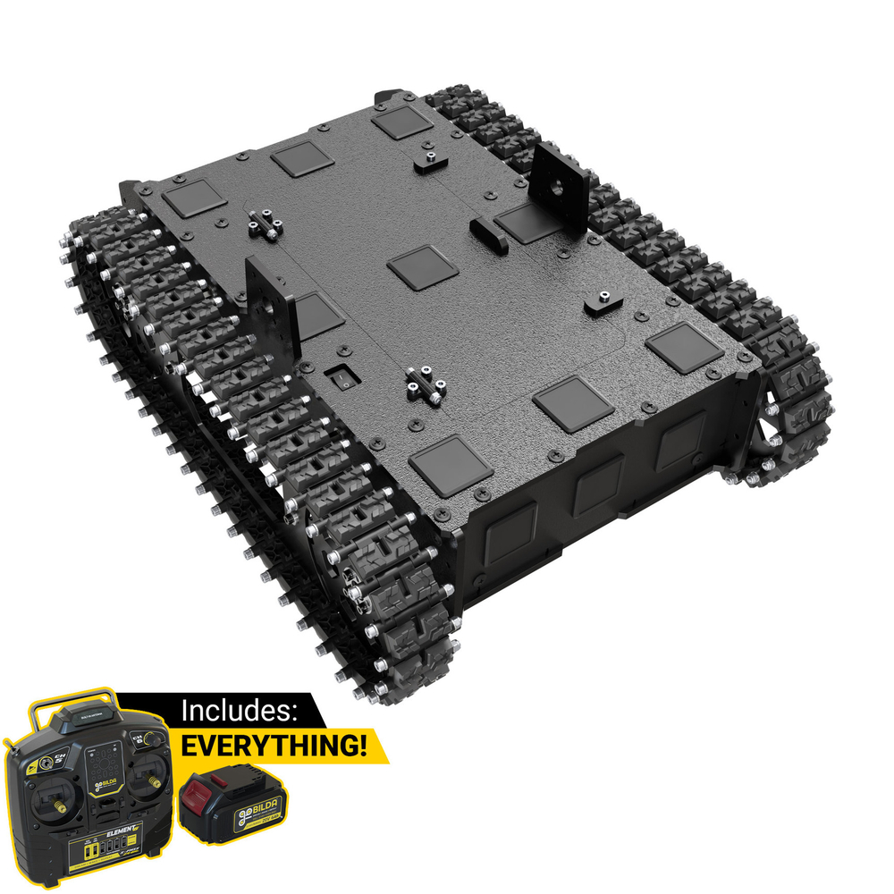 Overlander-T All-Terrain Robot Platform (25lb Payload, 3.8mph) With Battery & Charger
