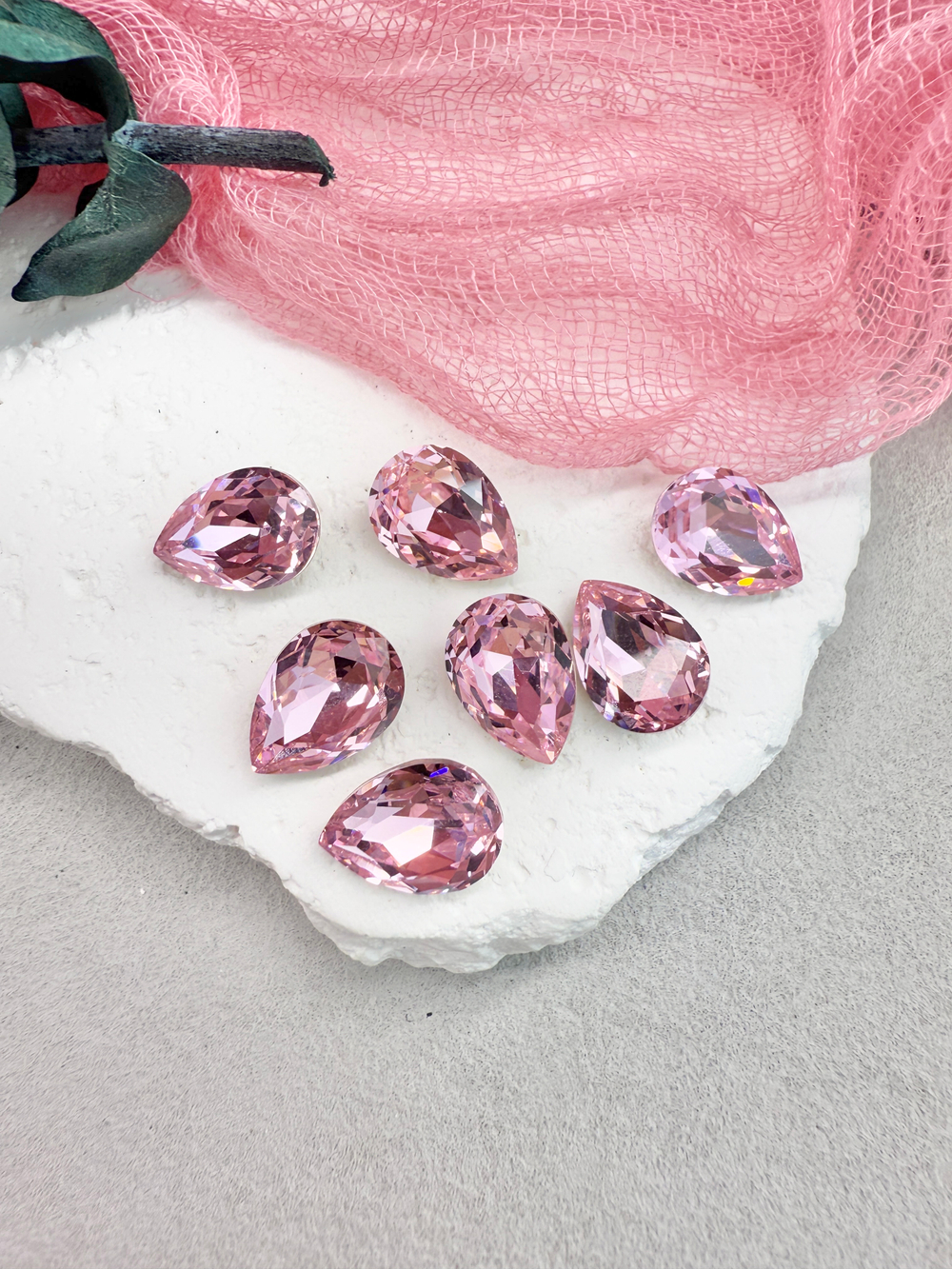 Капля Drop 14*10 мм, Rose