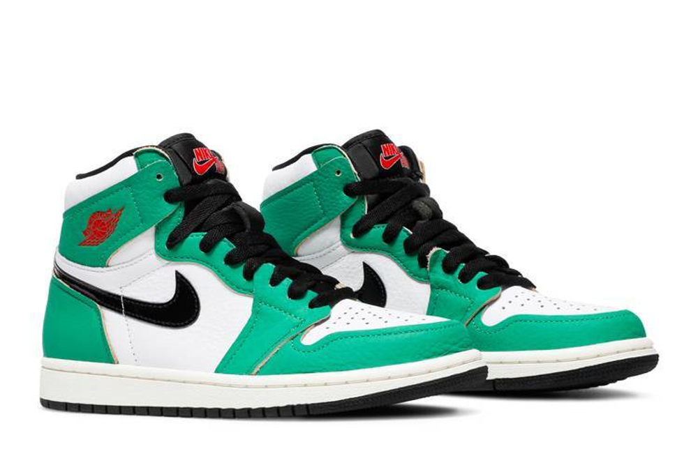 Кроссовки Jordan Air Jordan 1 Retro High Og "Lucky Green" (Женская размерная сетка)