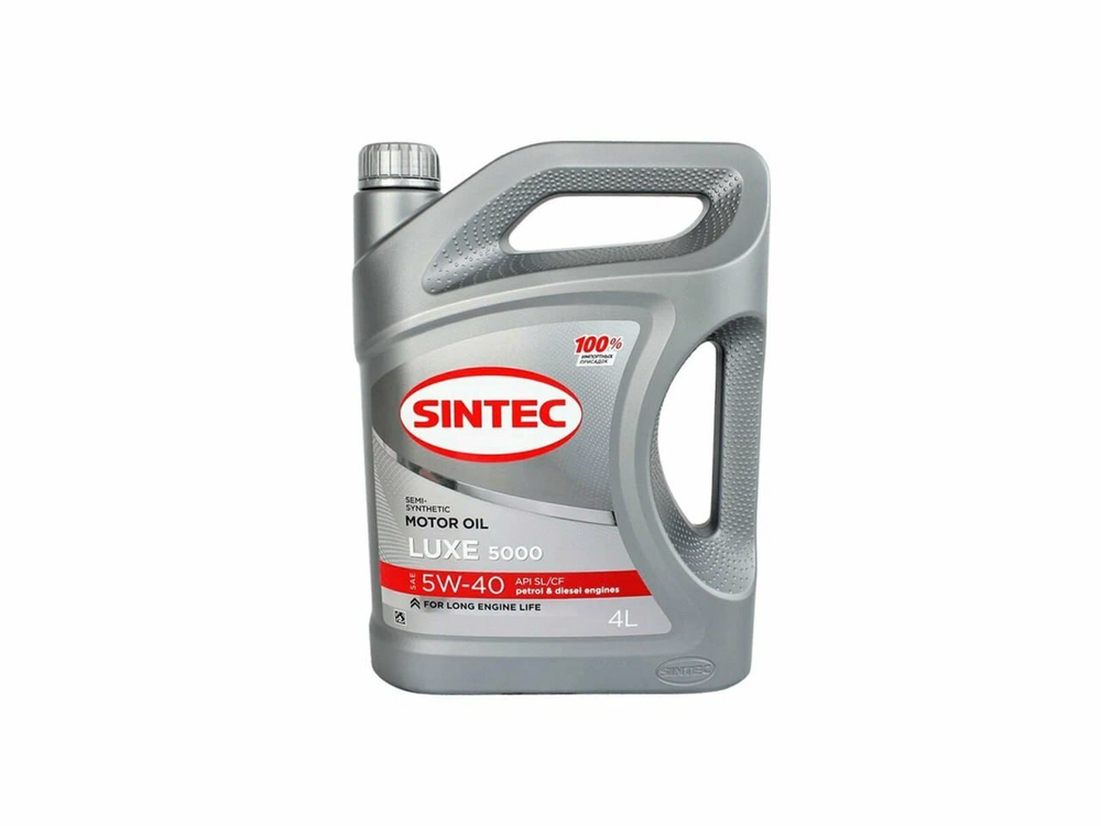 Масло моторное SINTEC Luxe 5000 5W-40 п/синт 4л (SL/CF)
