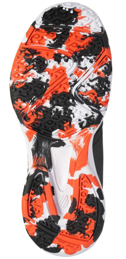 Детские теннисные кроссовки K-Swiss Court Express Omni - jet black/spicy orange/white