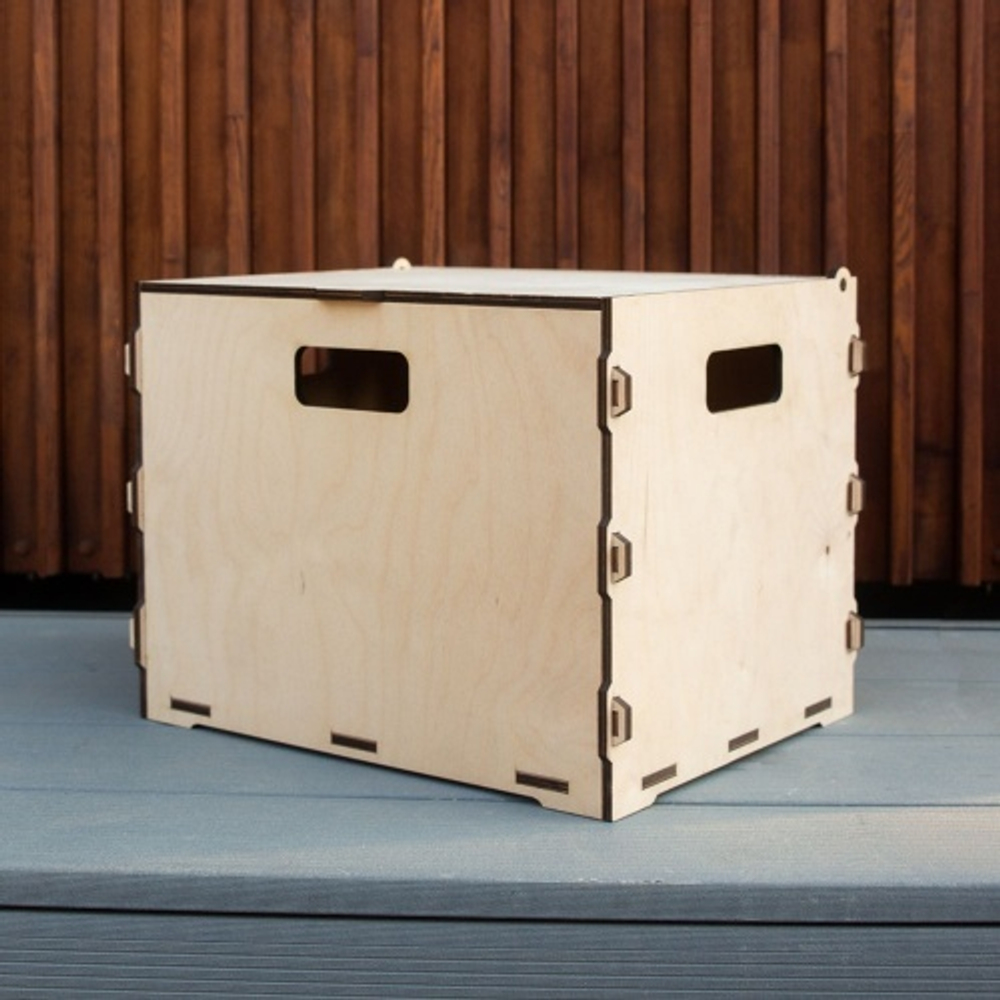 Коробка для хранения из фанеры 40х30х29