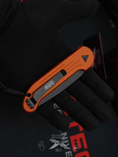 Складной нож Microtech LUDT MT/135-1OR c клинком из стали Böhler M390 Microclean®, рукоять алюминий