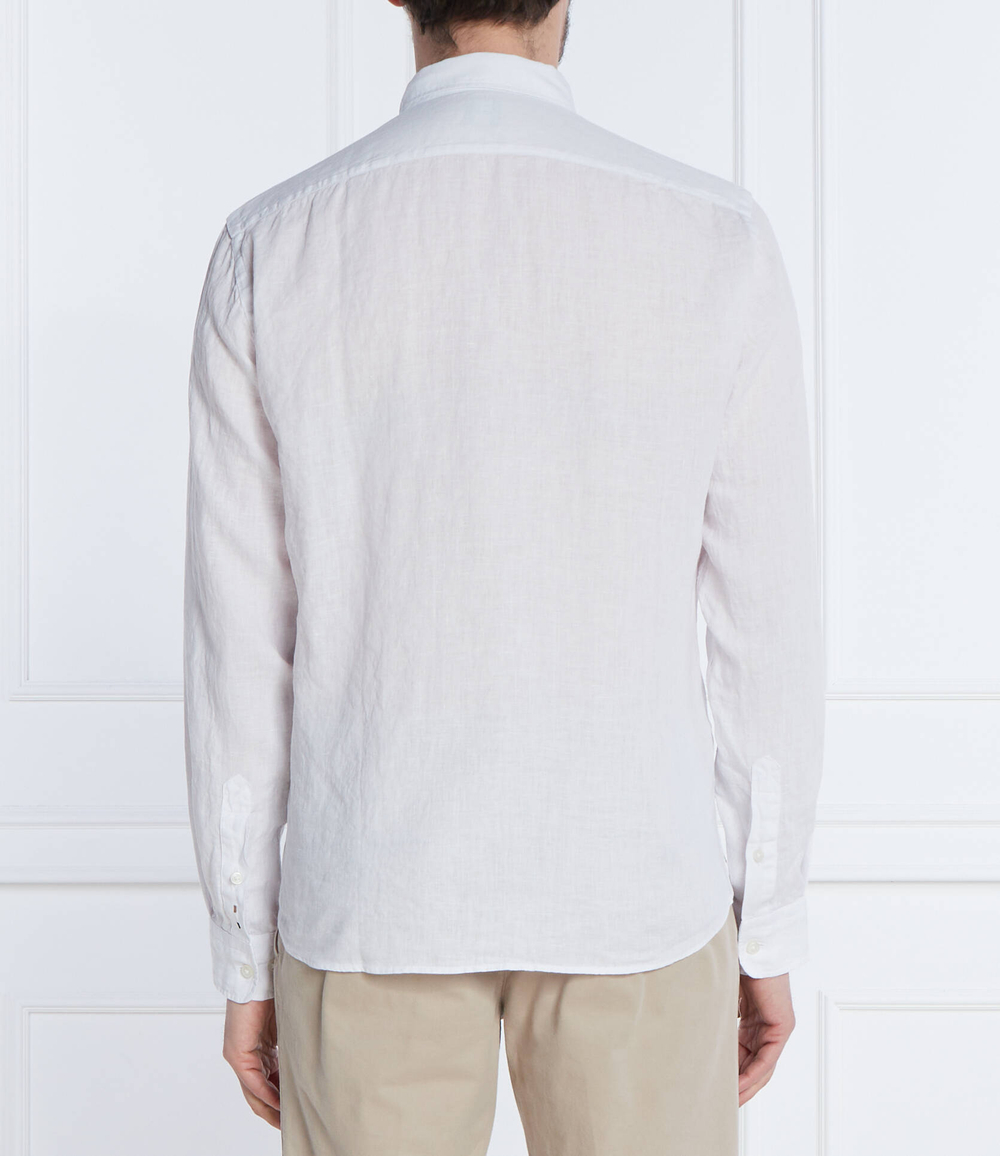 Льняная рубашка S-LIAM BOSS BLACK - белый(50513849)