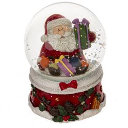 GAEM Фигурка декор в стекл шаре "Санта/Олень", D7 см, L7 W7 H8,5 см, 2в.