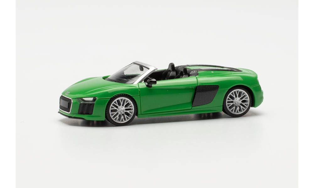 Автомобиль Audi R8 V10 Spyder, зеленый