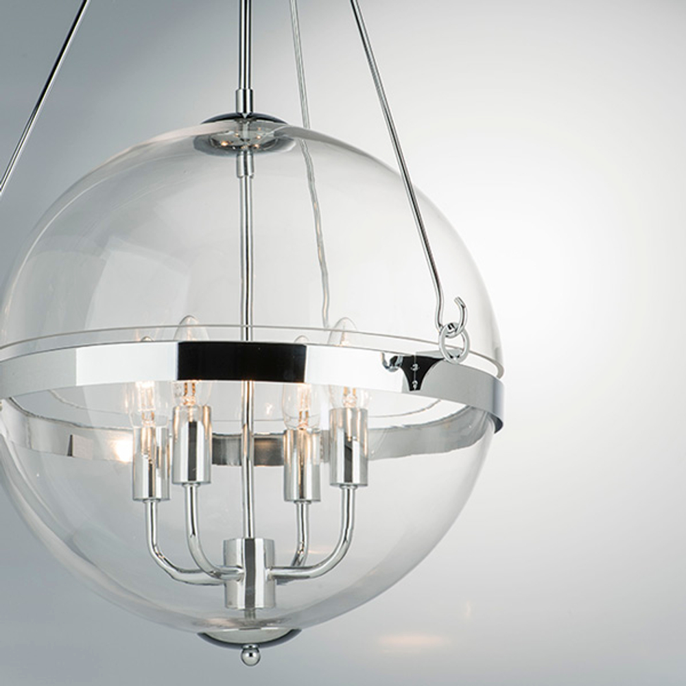 816044 Люстра MODENA 4х40W E14 ХРОМ/ПРОЗРАЧНЫЙ