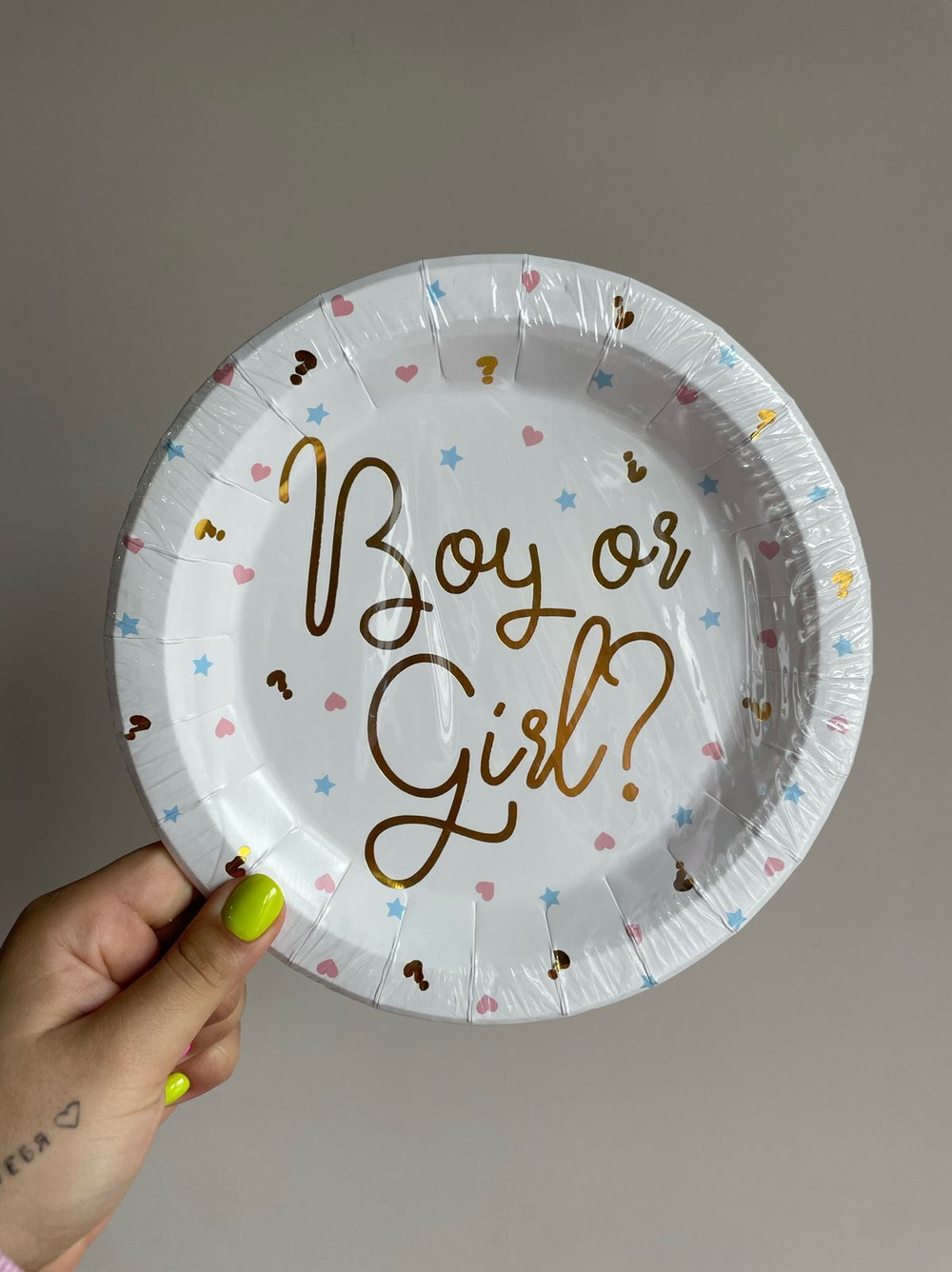 Тарелки Boy or Girl? 23 см, 6 шт, 1 уп.