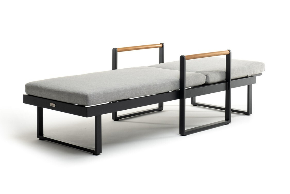 Шезлонг из алюминия MAYA  темный графит