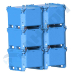 Изотермический контейнер 600 л Анион 600 л.(1240x1040x765см;синий) - арт.559526