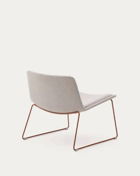 Zahara Стул со стальными ножками полиэстер бежевый