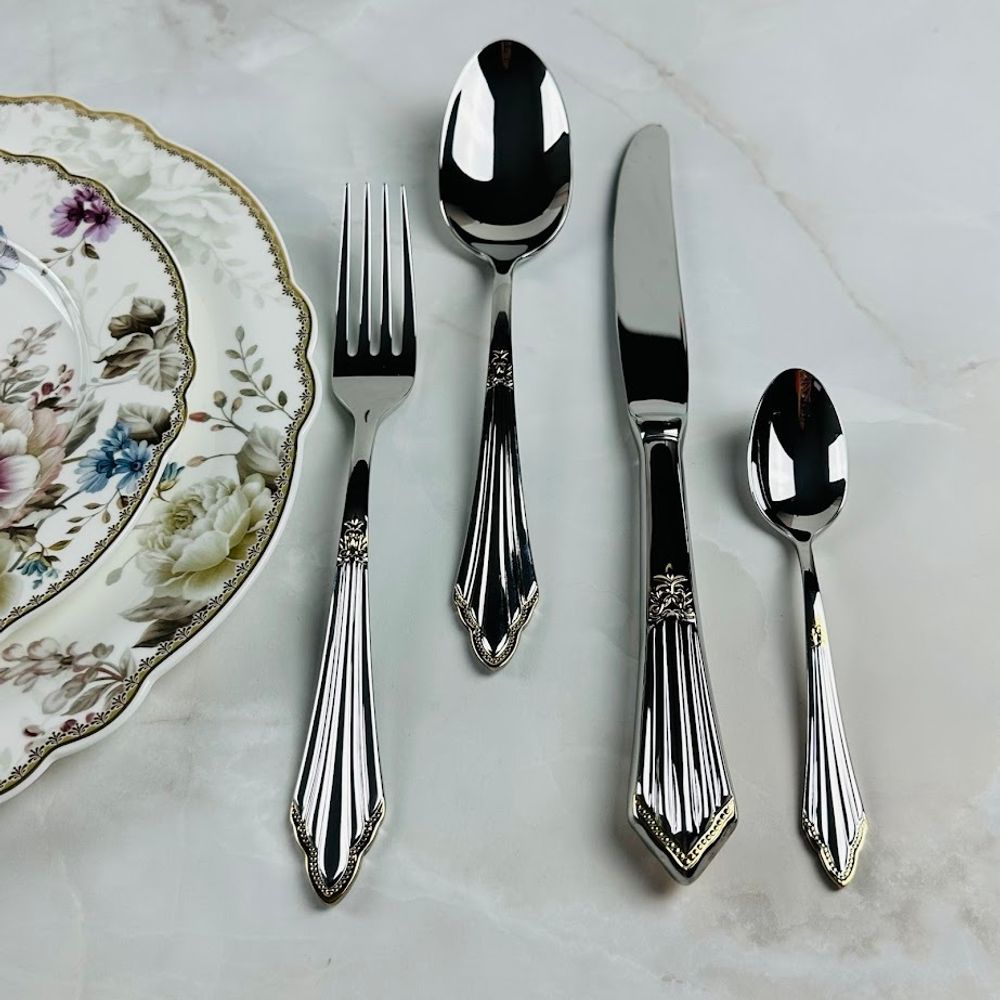 Lenardi 197-038 Набор столовых приборов 24пр. в под.уп.(х8)Металл