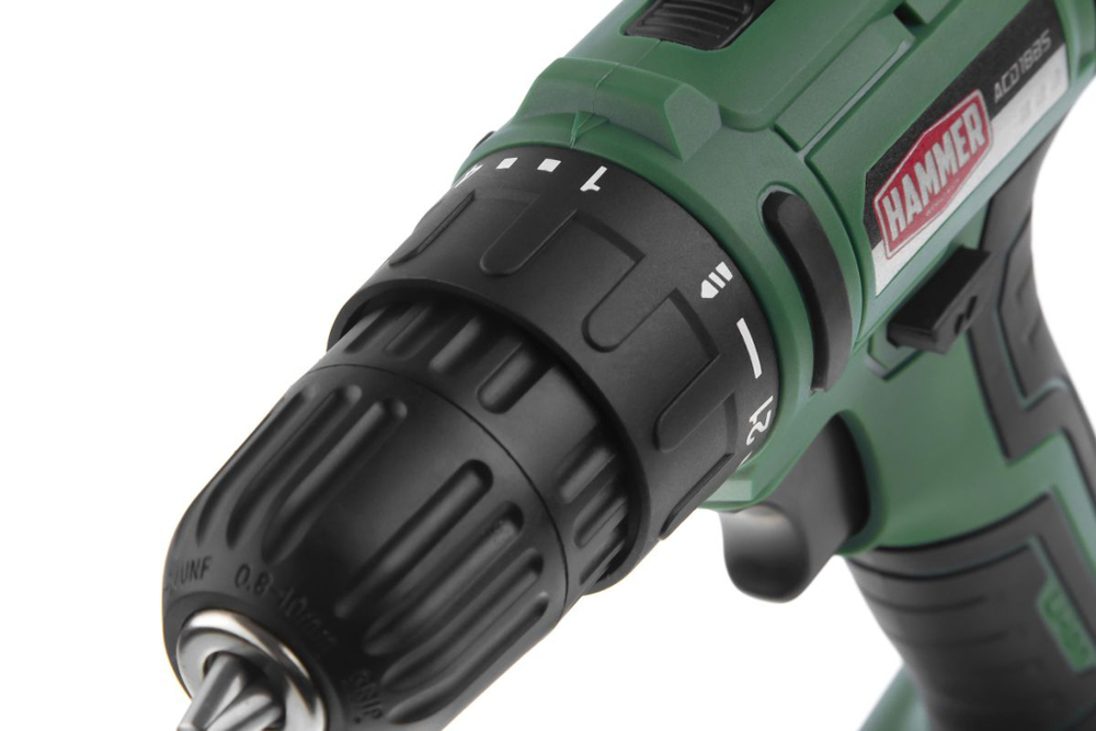 Аккумуляторная дрель-шуруповерт Hammer ACD18BS Li-Ion 2.0 А·ч 18 В х2 кейс