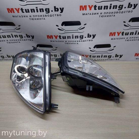 Передние фары angel eyes chrome для Mitsubishi Eclipse D50