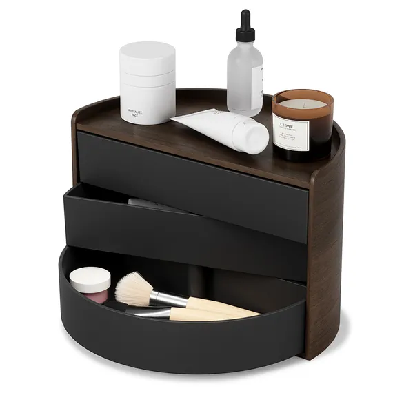 Шкатулка для украшений Moona черная-орех