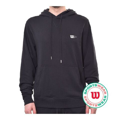 Куртка теннисная Wilson Triblend Hoodie - Black