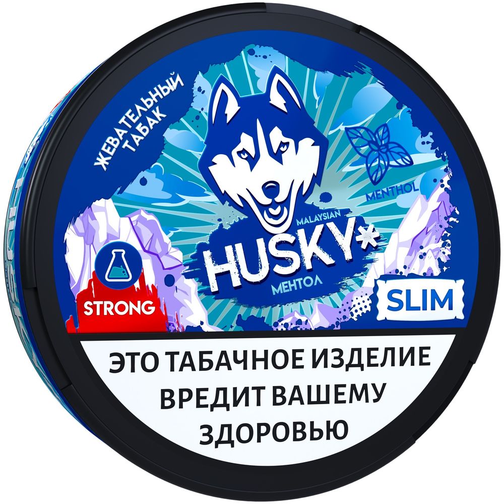 Жевательный табак Husky Strong Slim - Menthol