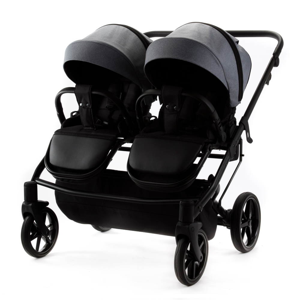 Детская универсальная коляска Adamex LEO DUO (2в1) DUO-TK60 - Серый