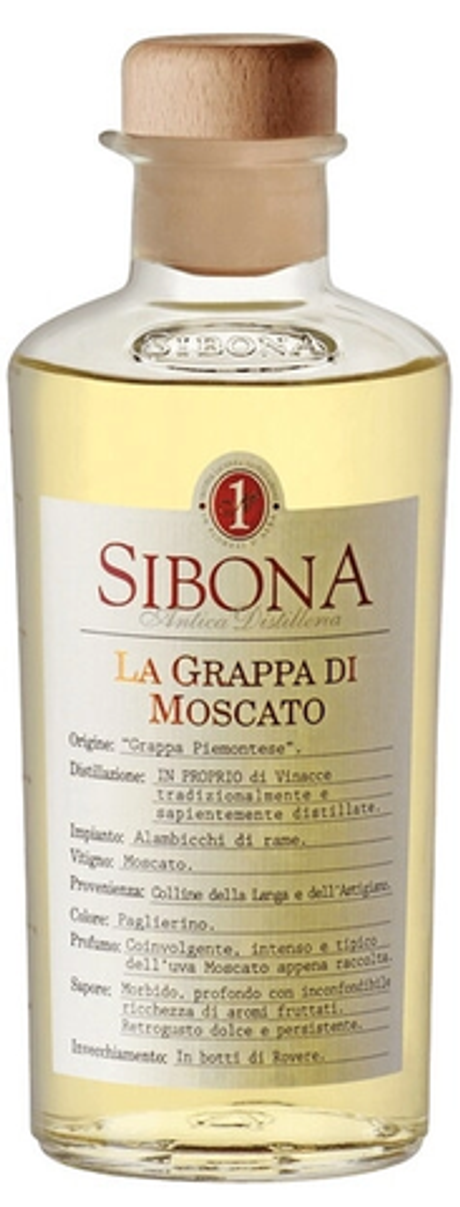 Сибона Москато 0,5 40% Антика Дистиллерия Италия