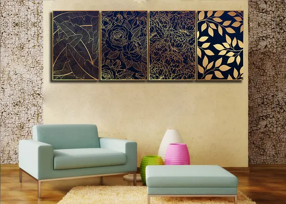 Модульная картина "Черное золото"