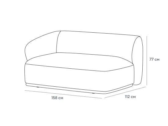 Завершение прямое Fabro 1500 левое 851390