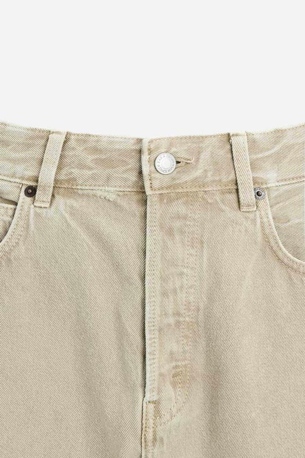 ZARA ДЖИНСЫ REGULAR FIT, БЕЖЕВЫЙ