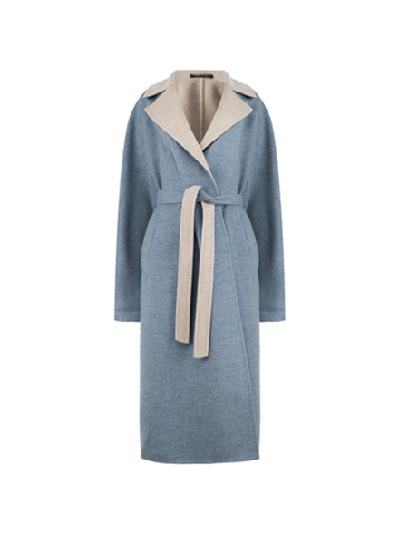 LORO PIANA пальто- голубой