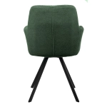Комплект из 2-х стульев Bradex Home Grant зелёный шенилл на поворотном механизме