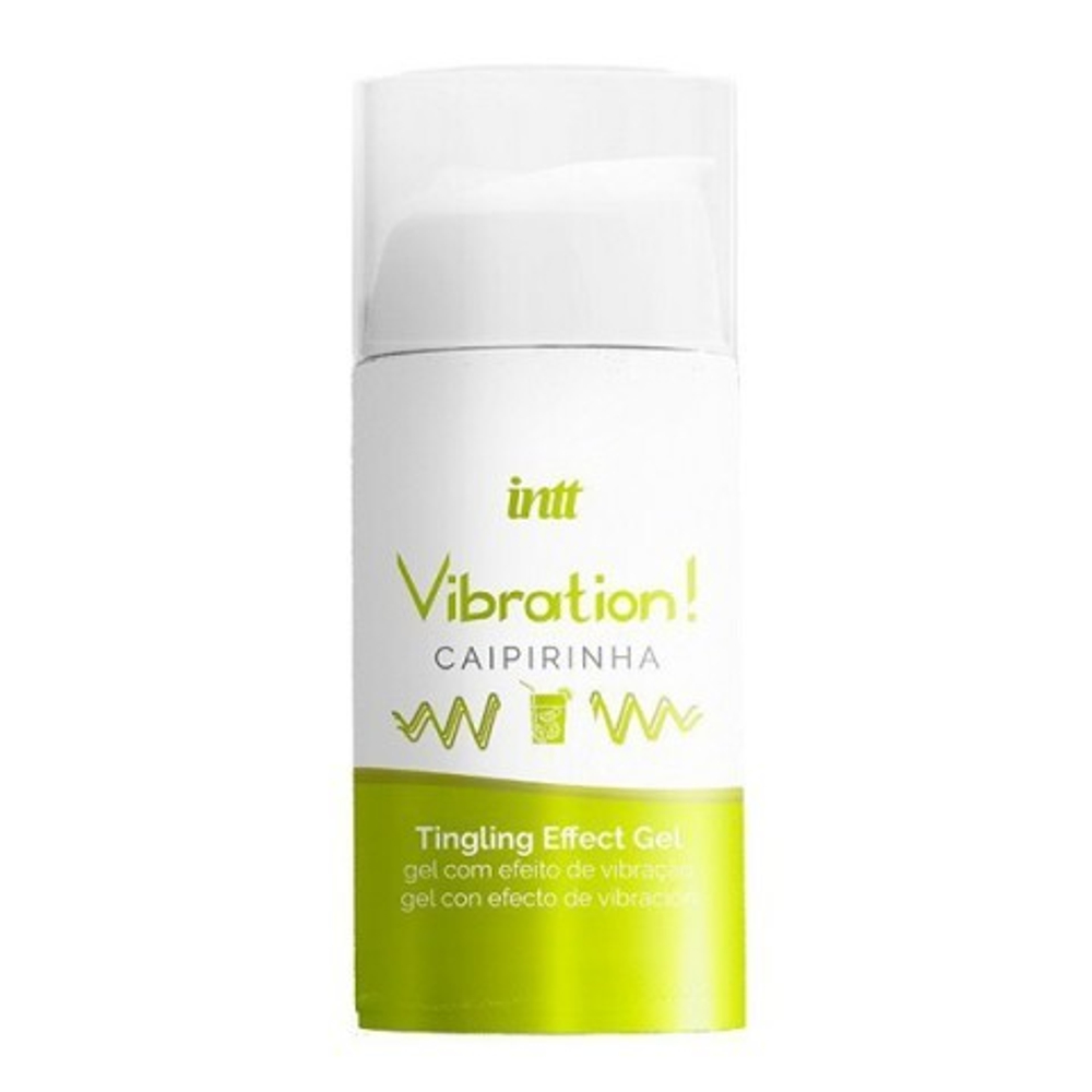 Возбуждающий гель с эффектом вибрации Vibration! CAIPIRINHA (коктейль кайпиринья)  (15 мл.) от INTT