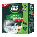 Таблетки для п/м машины TURBOв1/в нерастворимой оболочке, 28 шт. ТРЕХСЛОЙНЫЕ Master FRES