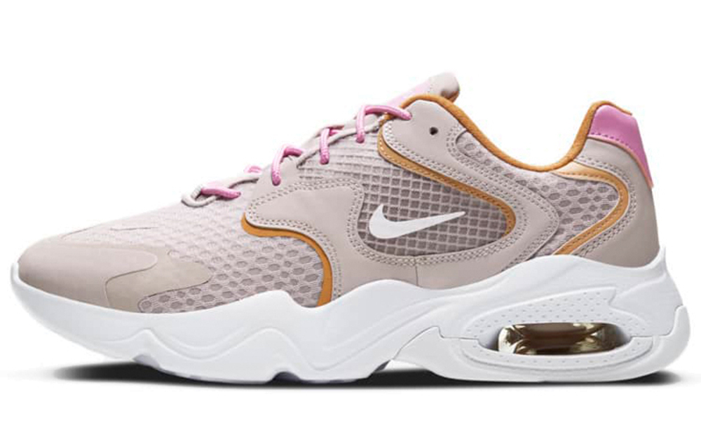 Nike Air Max 2X wear-resistant low-cut running shoes women's nude powder