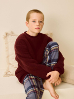 Пижама флисовая для мальчика Next N27-783, Бордовый, Синий