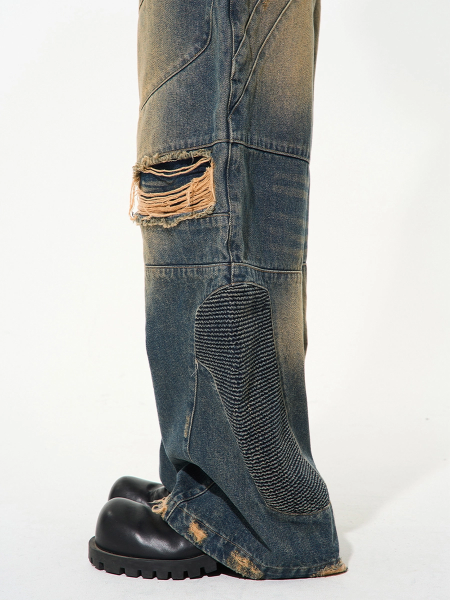 Джинсы BLIND "Aged Effect" Distressed Jeans