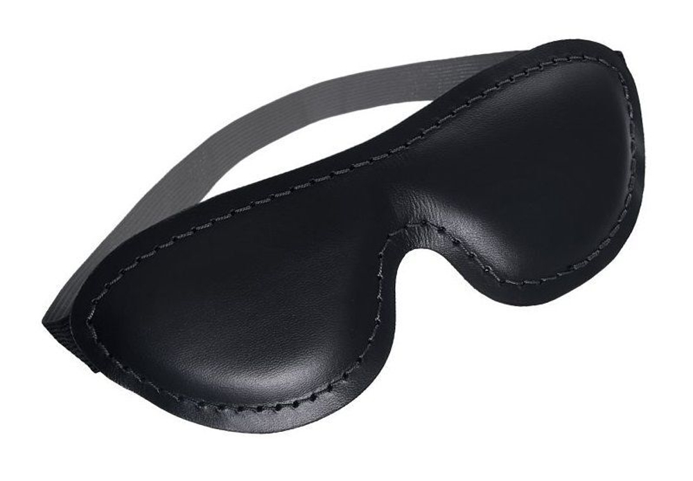 Черная мягкая закрытая маска на глаза (Цвет: черный)