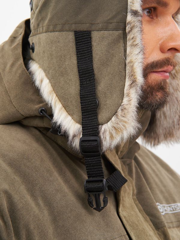 Шапка ушанка зимняя Канада ткань Finlandia цвет Хаки