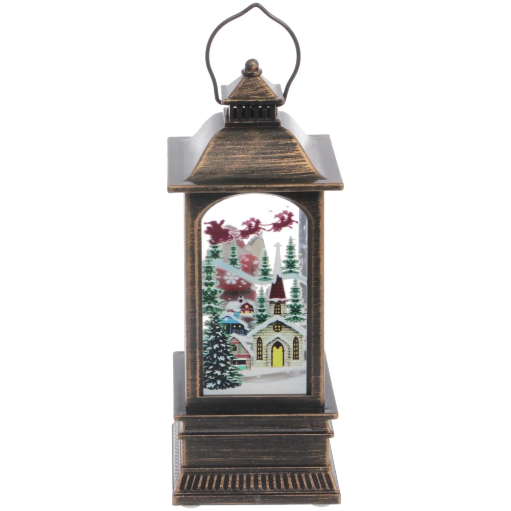 Сувенир с подсветкой Christmas «Фонарь - Дед Мороз» 12,8х5,4 см (3хAG13)