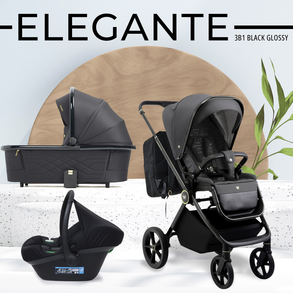 Детская коляска Sweet Baby Elegante 3 в 1 GL Grey