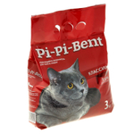 Комкующийся наполнитель Pi-pi Bent для кошачьего туалета, 3 кг