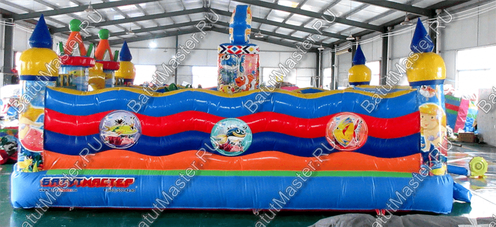 Коммерческий надувной батут "Приключения на море" 6*5*2,8 м