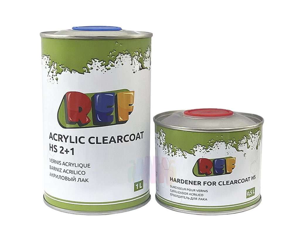 REF Лак акриловый HS 2:1 (1л)+ отвердитель для акрил.лака HS 2:1 (0.5)