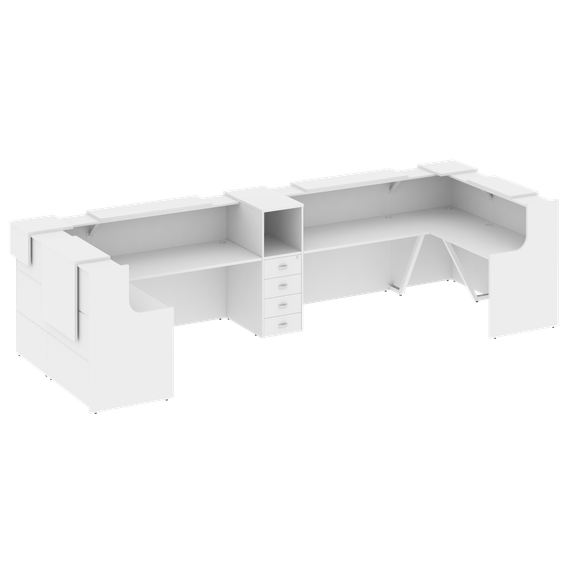 Onix Ресепшн O.R-K-37 Белый Бриллиант 4714*1768*1187