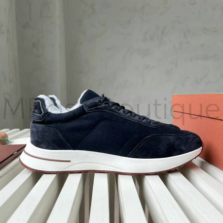 Мужские темно-синие зимние кроссовки Loro Piana Week End Walk Evo Sneakers