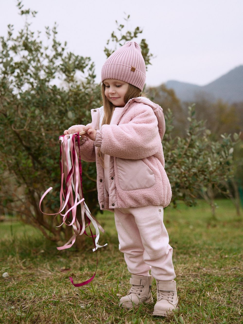 Куртка меховая "Пудра" 0+