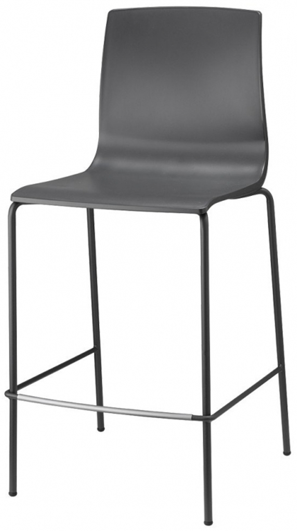 Стул полубарный пластиковый Scab Design Alice Barstool, антрацит