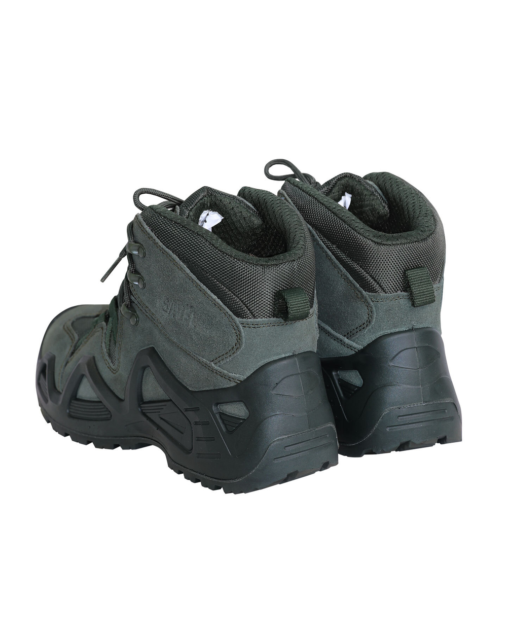 Ботинки замша (оливковые)