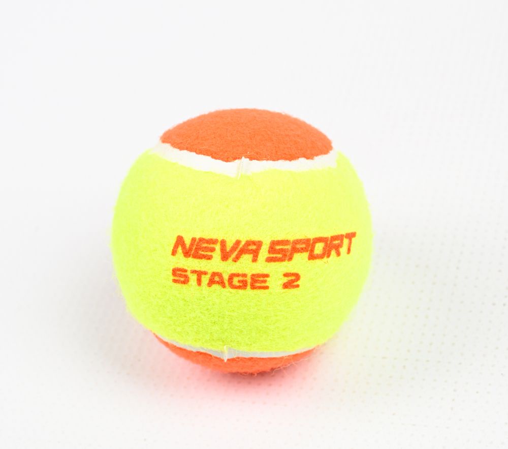 Детские теннисные мячи NEVA SPORT Orange (36 мячей в пакете)