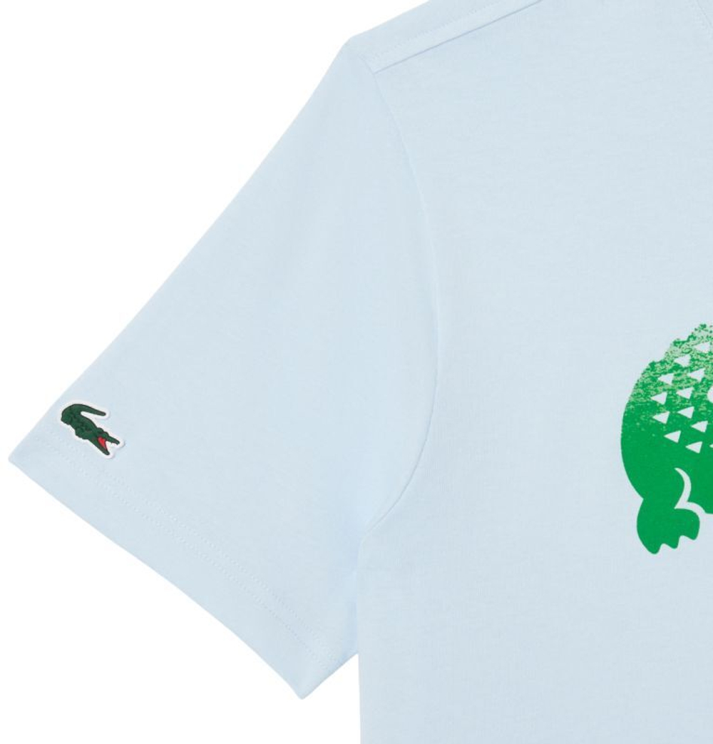 Мужская теннисная футболка Lacoste Tennis x Daniil Medvedev - небесный